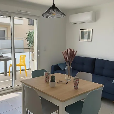 Apartment T3 Moderne Avec Terrasse, Clim, Et Parking, Ideal Pour 4, Proche Et Village - Pas De Piscine 2024 - Fr-1-732-18 Argeles-sur-Mer